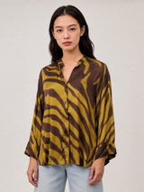 Chemise satinée zèbre KD9276VS-25