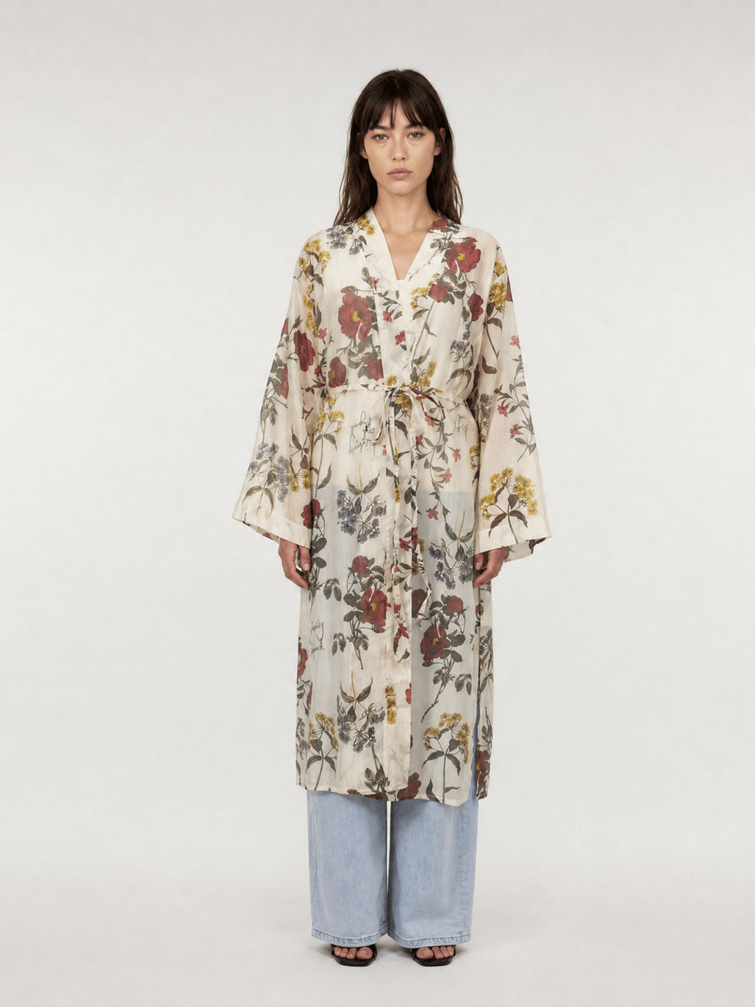 Kimono fluide imprimé floral KD9695LC