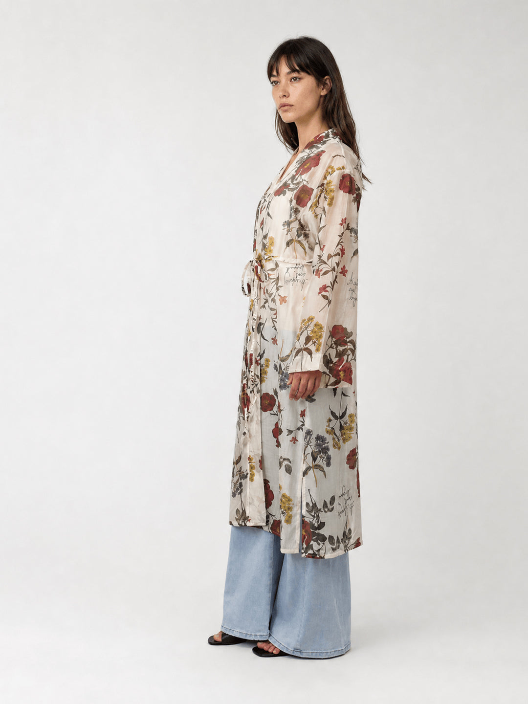 Kimono fluide imprimé floral KD9695LC