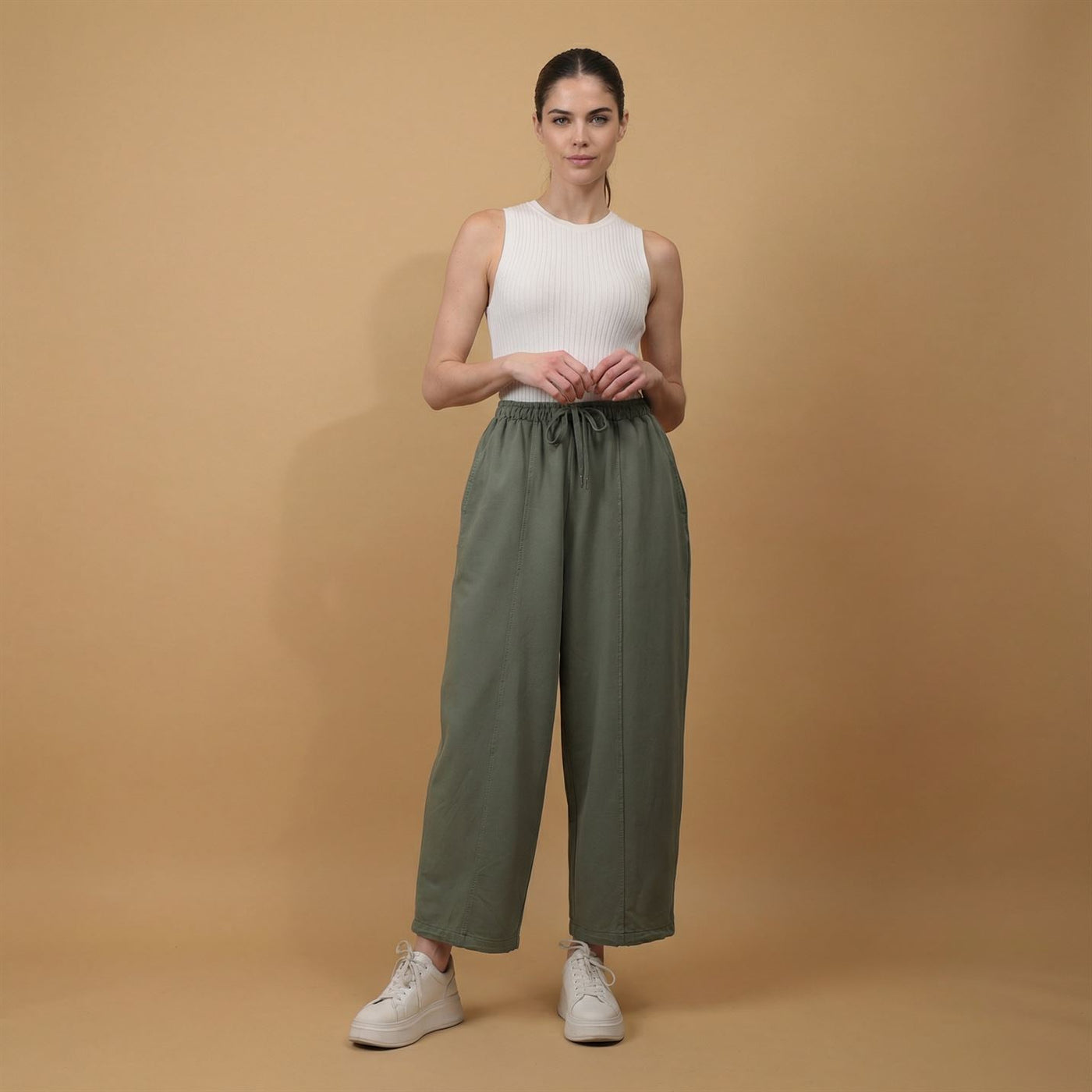 Pantalon large taille élastiquée - CVA825699