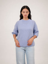 Pull en mohair à manches courtes, ligne ample – MCL24173