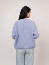 Pull en mohair à manches courtes, ligne ample – MCL24173