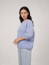 Pull en mohair à manches courtes, ligne ample – MCL24173