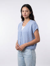 Gilet sans manches en mohair et laine boutonné – MCL25573