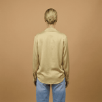 Load image into Gallery viewer, Flowy draped blouse with scarf collar – MF55793 
