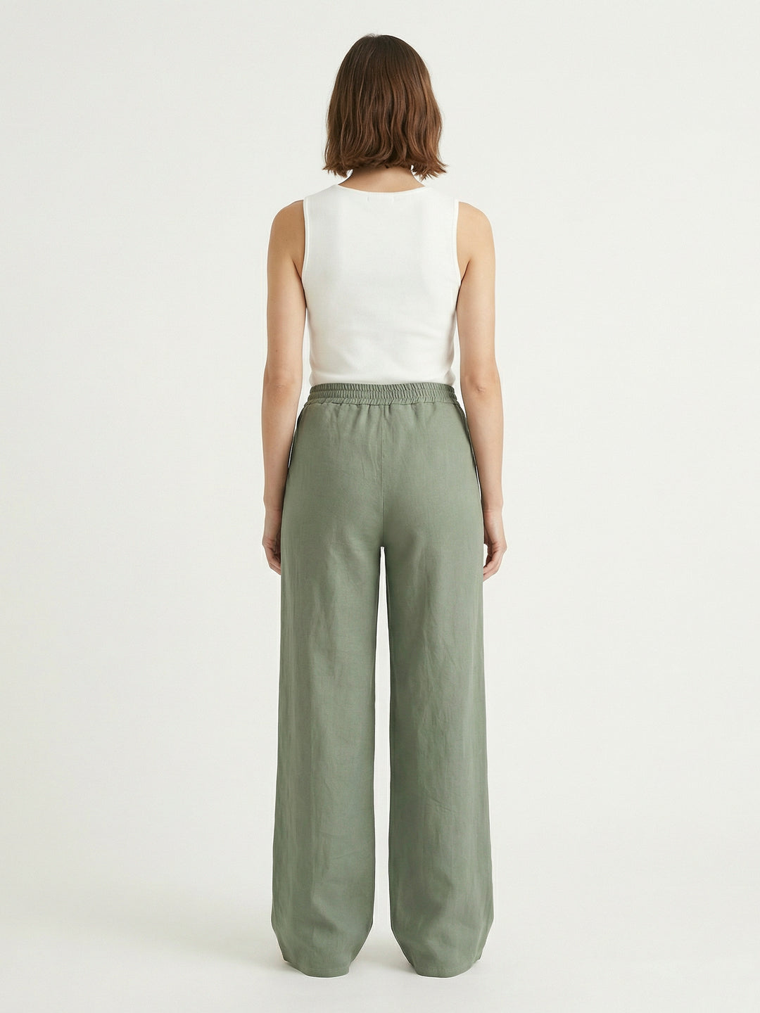 Pantalon droit taille élastique MF56133