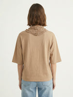 Charger l'image dans la galerie, Sweat fluide col châle dentelle MF56147
