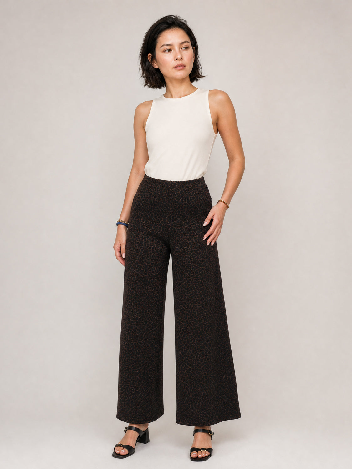 Pantalon maille léopard MF56634