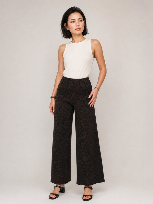 Pantalon maille léopard MF56634