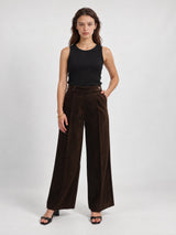 Pantalon large en velours côtelé à plis marqués – MJ1225