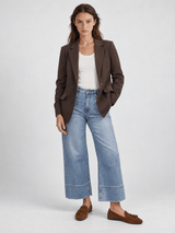 Blazer droit structuré à bouton unique – MJ2280