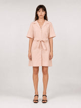 Robe chemise ceinturée en coton MJ5424