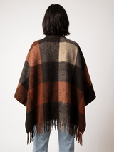 Poncho en laine à franges – MJ84202-2