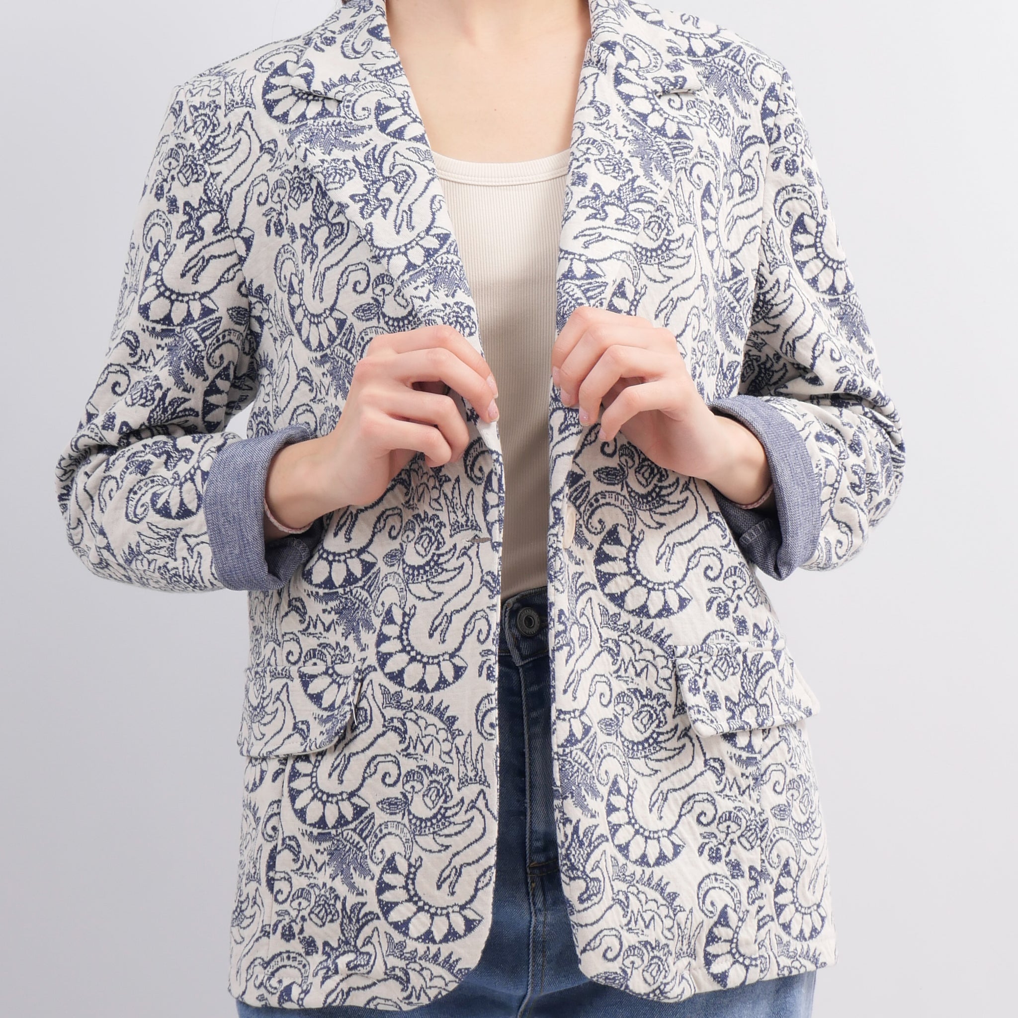 Blazer à Motif TDM66121-2