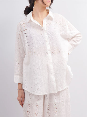 Chemise en broderie anglaise CWM2198