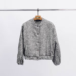 Load image into Gallery viewer, Sequin Bomber Jacket with Puff Sleeves TDM68824
