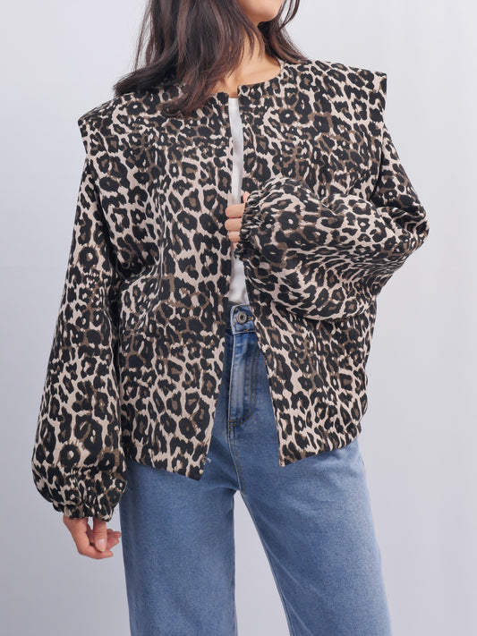 Blouson A Motif Leopard TDM16924