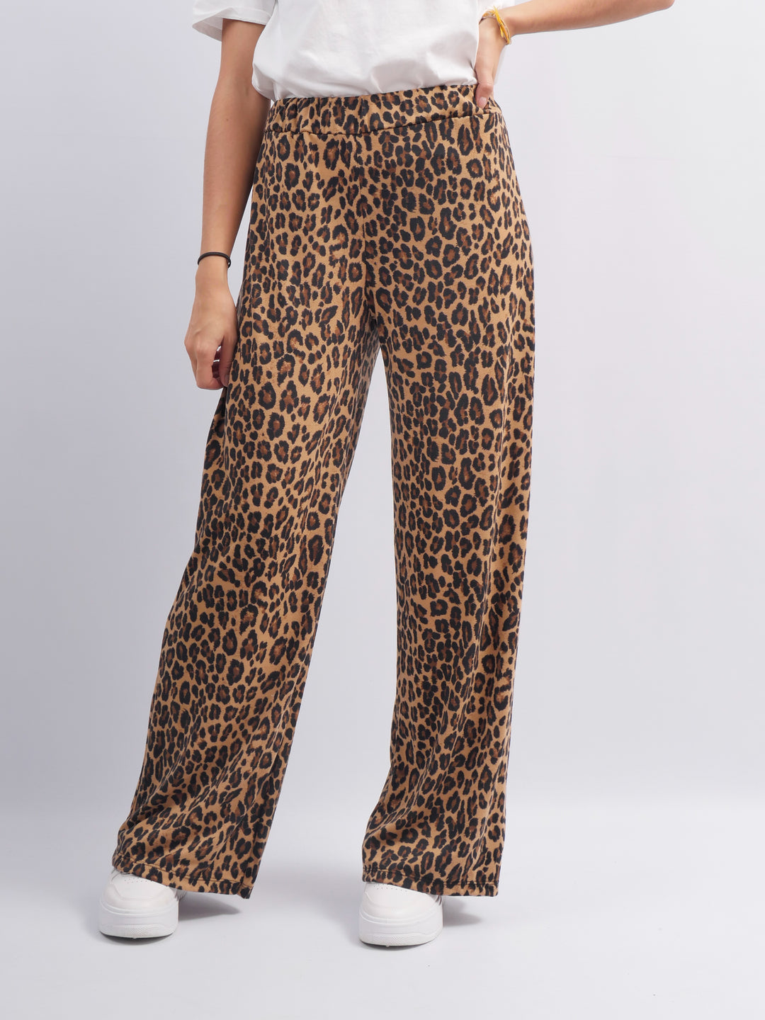 Leopard Print Straight Leg Trousers TDM26320