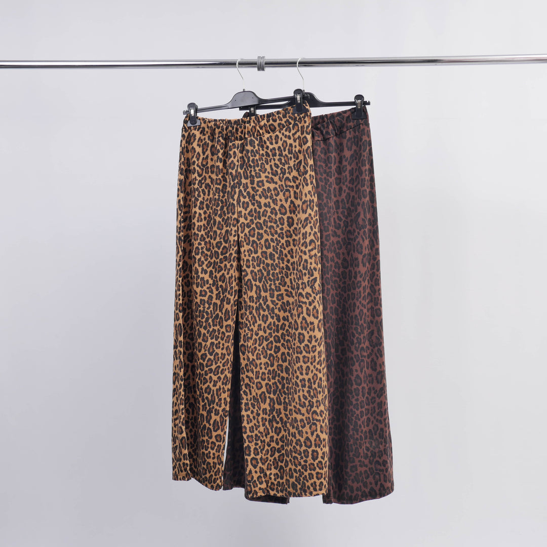 Leopard Print Straight Leg Trousers TDM26320