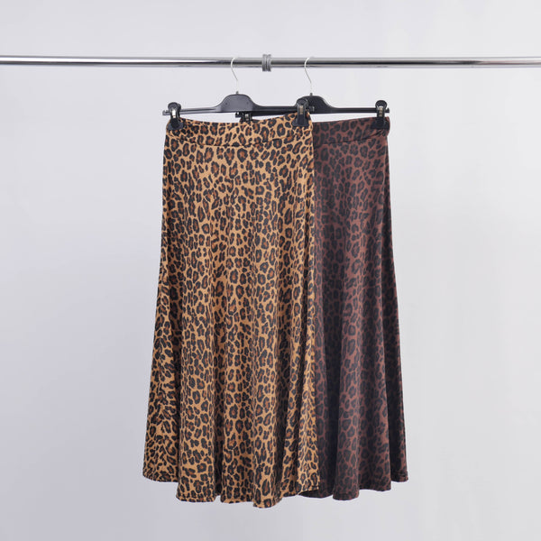 Leopard Print Maxi Skirt TDM19122-5