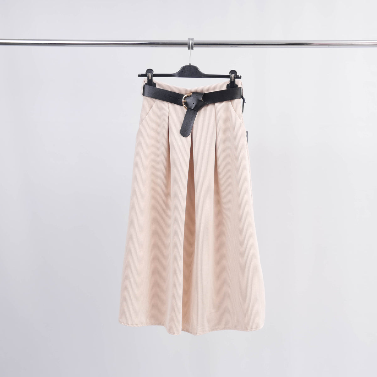 Corduroy belted skirt tdm52123 7