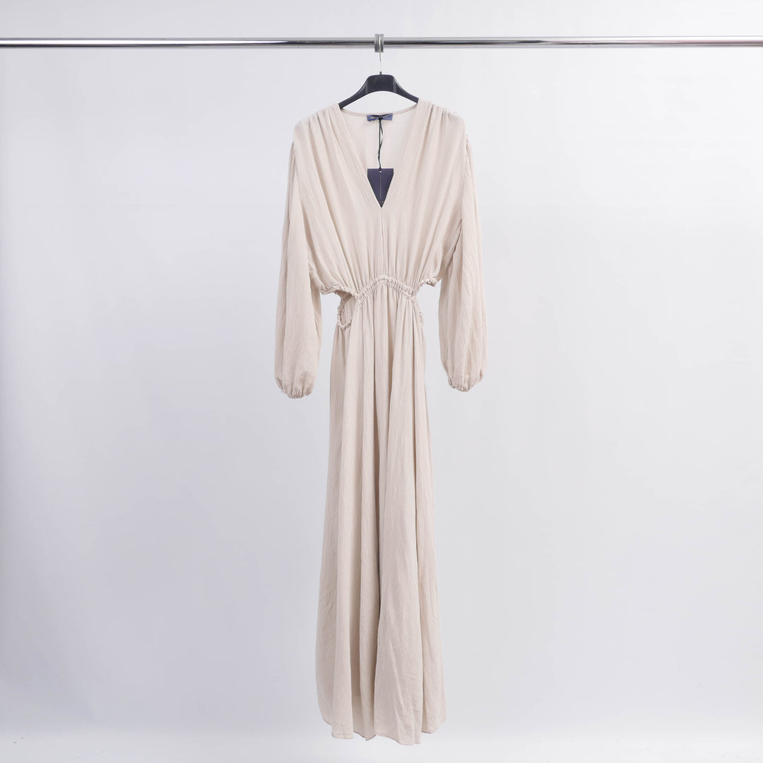 Viscose Crepe V-Neck Dress TDM53223