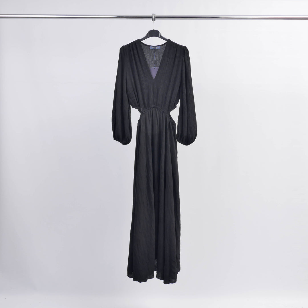 Viscose Crepe V-Neck Dress TDM53223