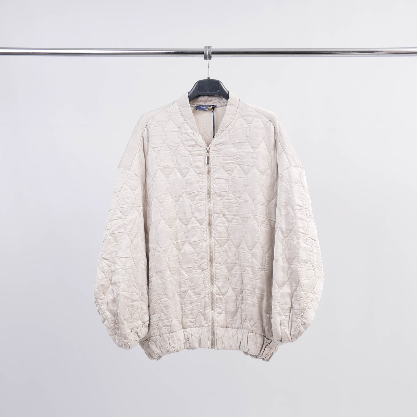 Satin Viscose Bomber Jacket TDM09323-VS