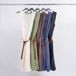 Load image into Gallery viewer, Sleeveless Dress Cotton Voile + Silk TDM33224
