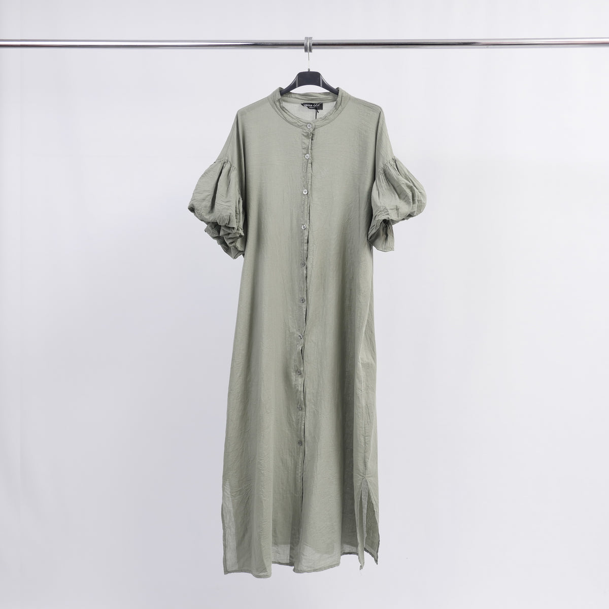 Robe voile de coton manche courte boule tdm35824 2