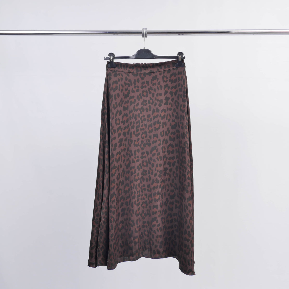Leopard print satin viscose skirt tdm31919vs 20