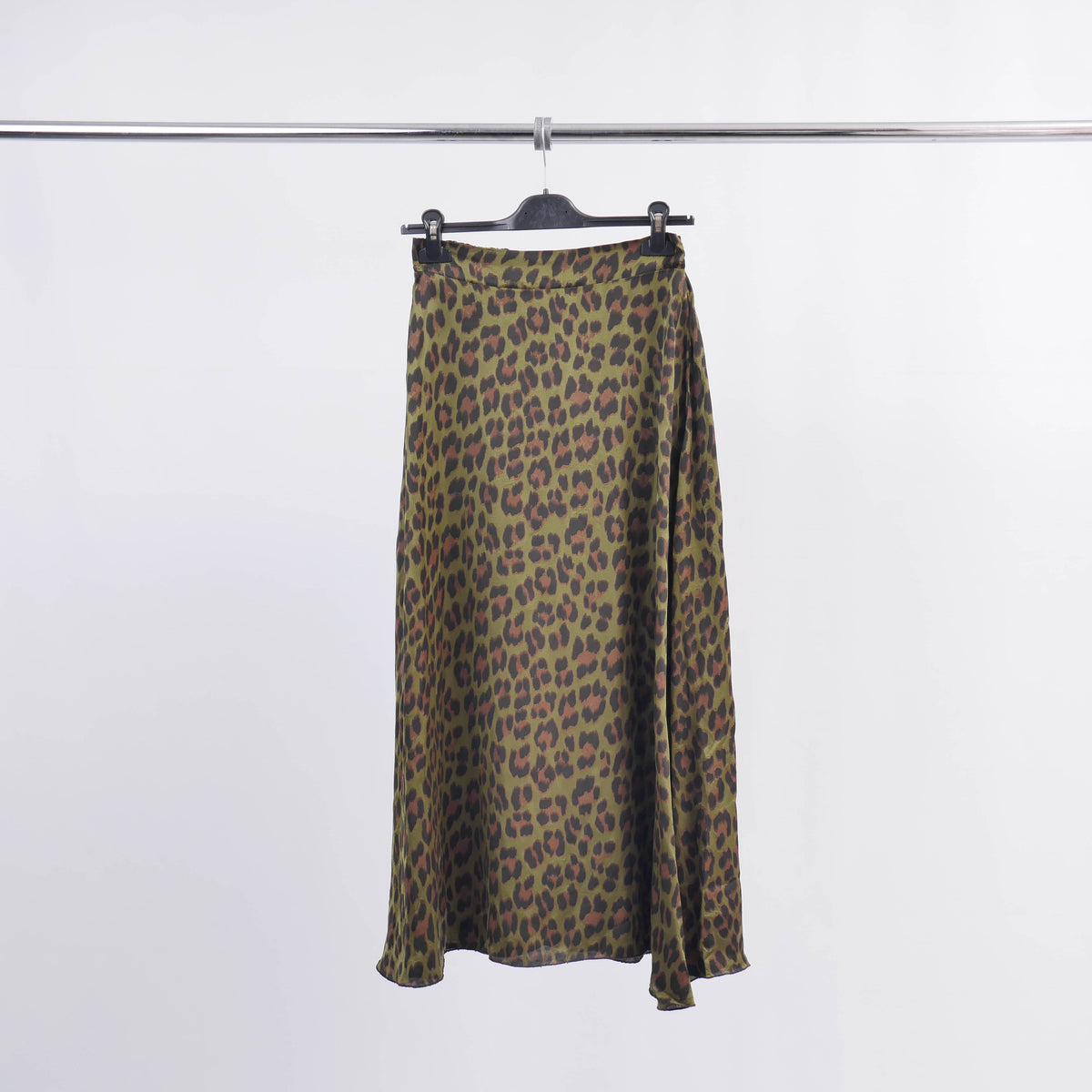Leopard print satin viscose skirt tdm31919vs 20