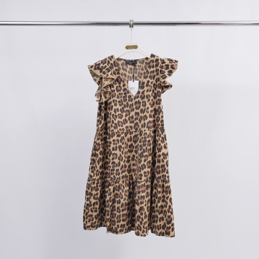 Robe Coton Imprimé Leopard TDM51919-3