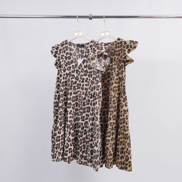 Robe Coton Imprimé Leopard TDM51919-3