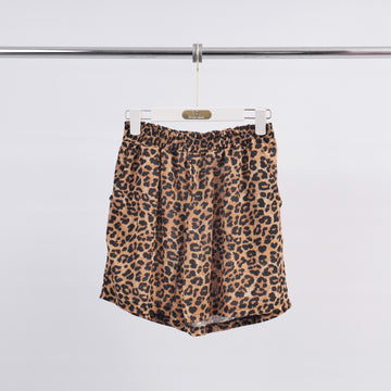 Short Motif Léopard A Taille Elastique TDM28123