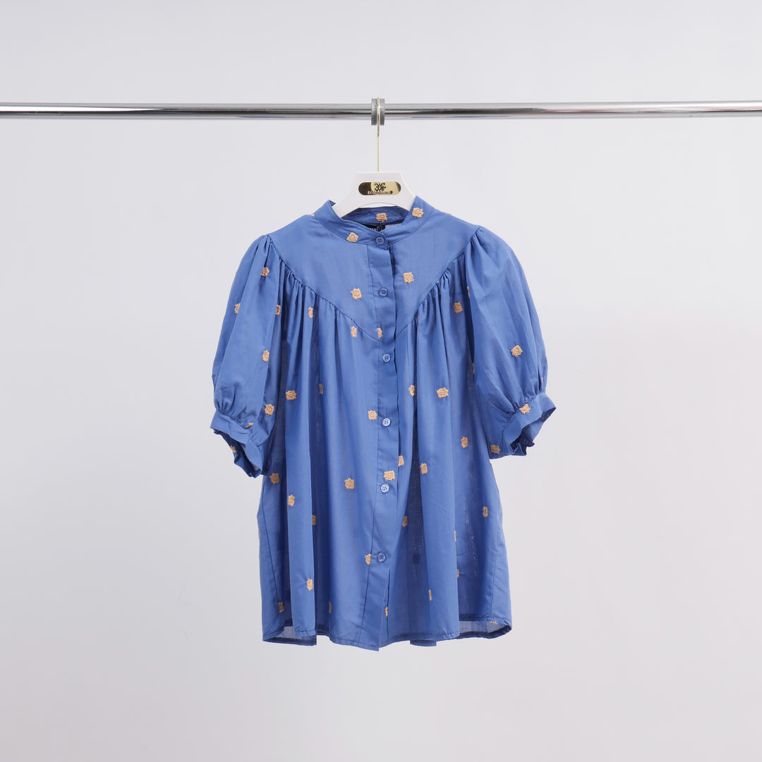 Embroidered Short-Sleeve Shirt TDM76221-CO