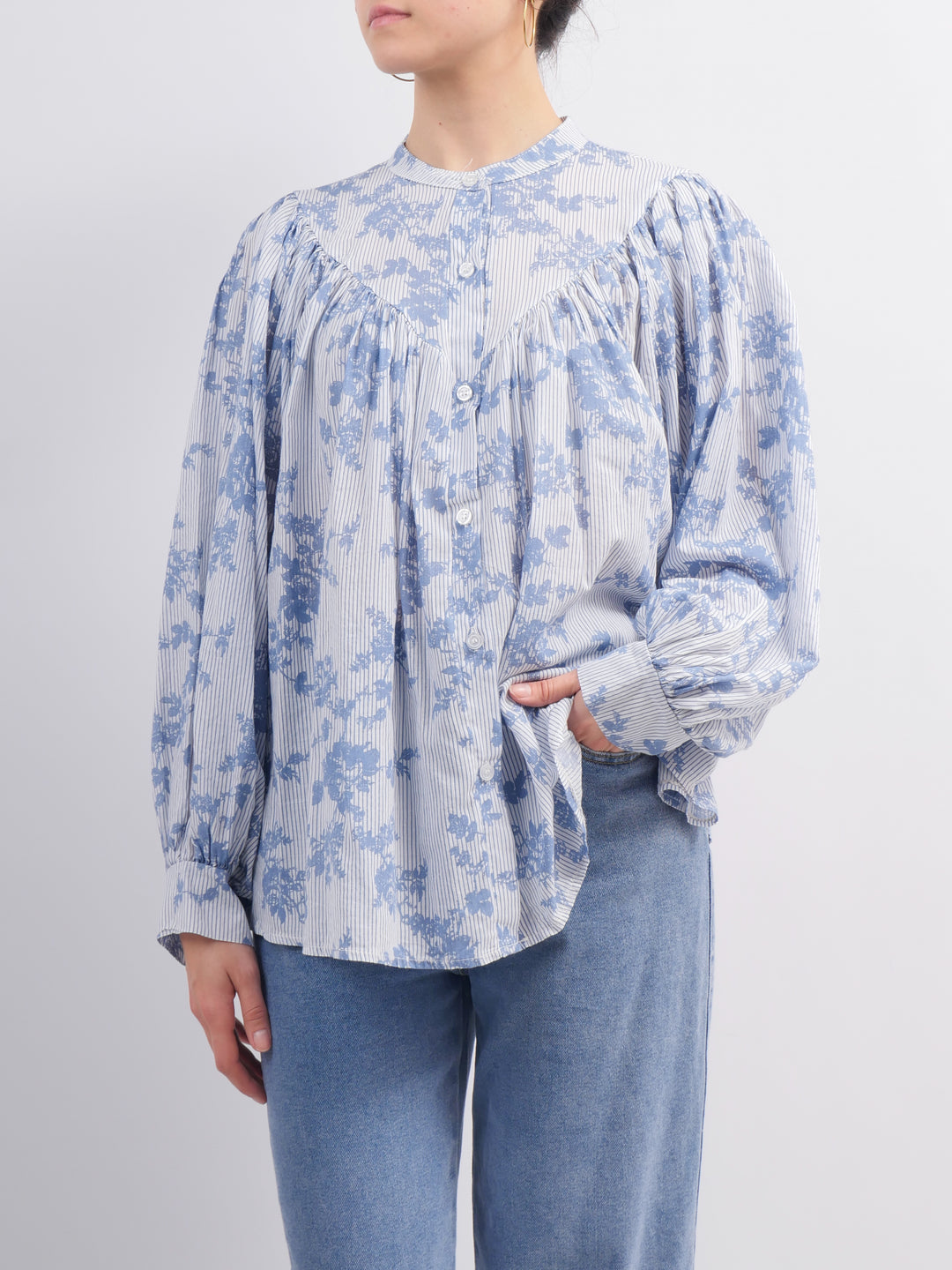 Mandarin Collar Shirt TDM65921-3