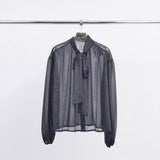 Blouse with Lavallière Tie CWC11729