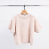 Pull Mohair Col Rond Strass MCL24123