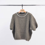 Charger l'image dans la galerie, Pull Mohair Col Rond Strass MCL24123

