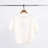 Pull Mohair Col Rond Strass MCL24123