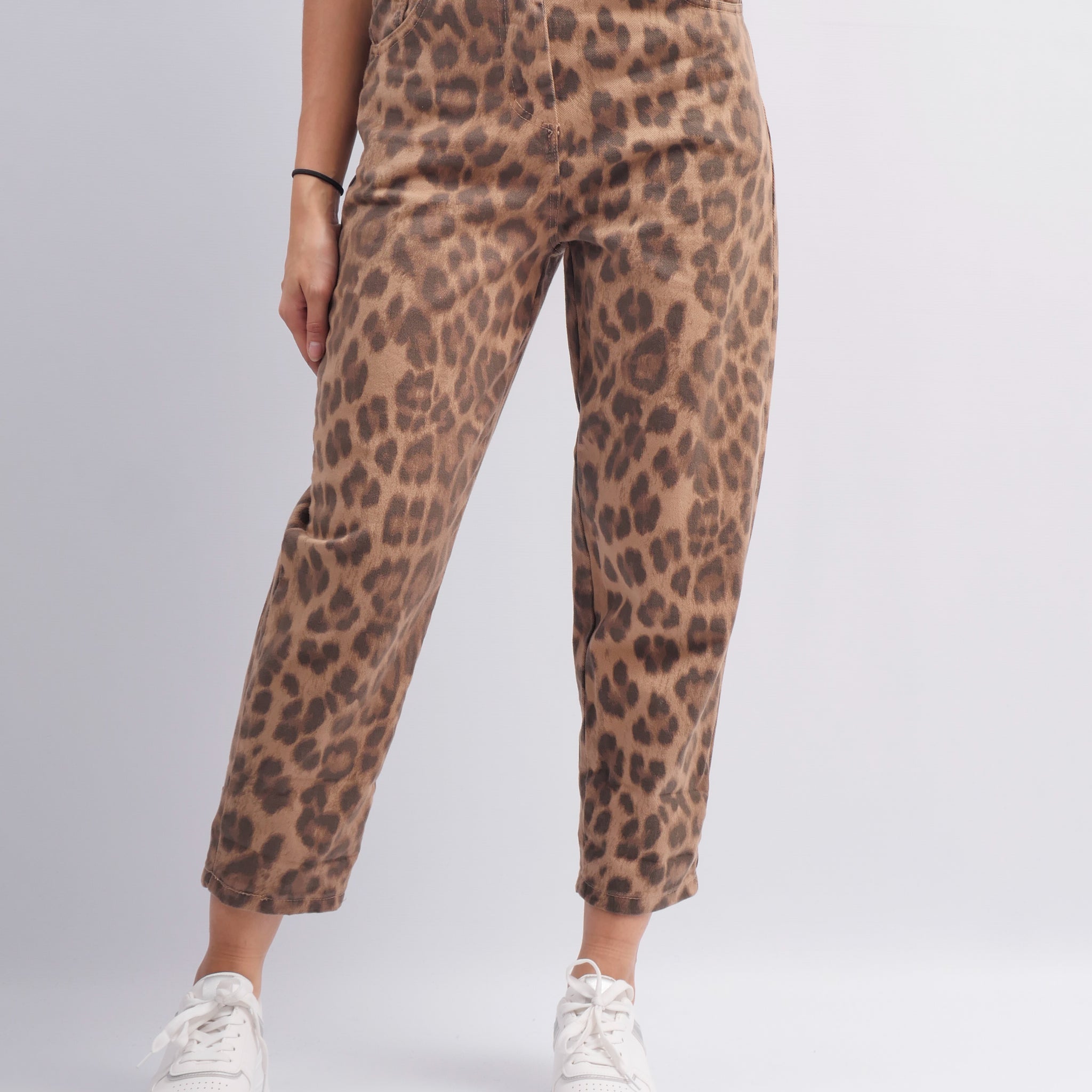 Pantalon Motif Léopard CWD11645-2