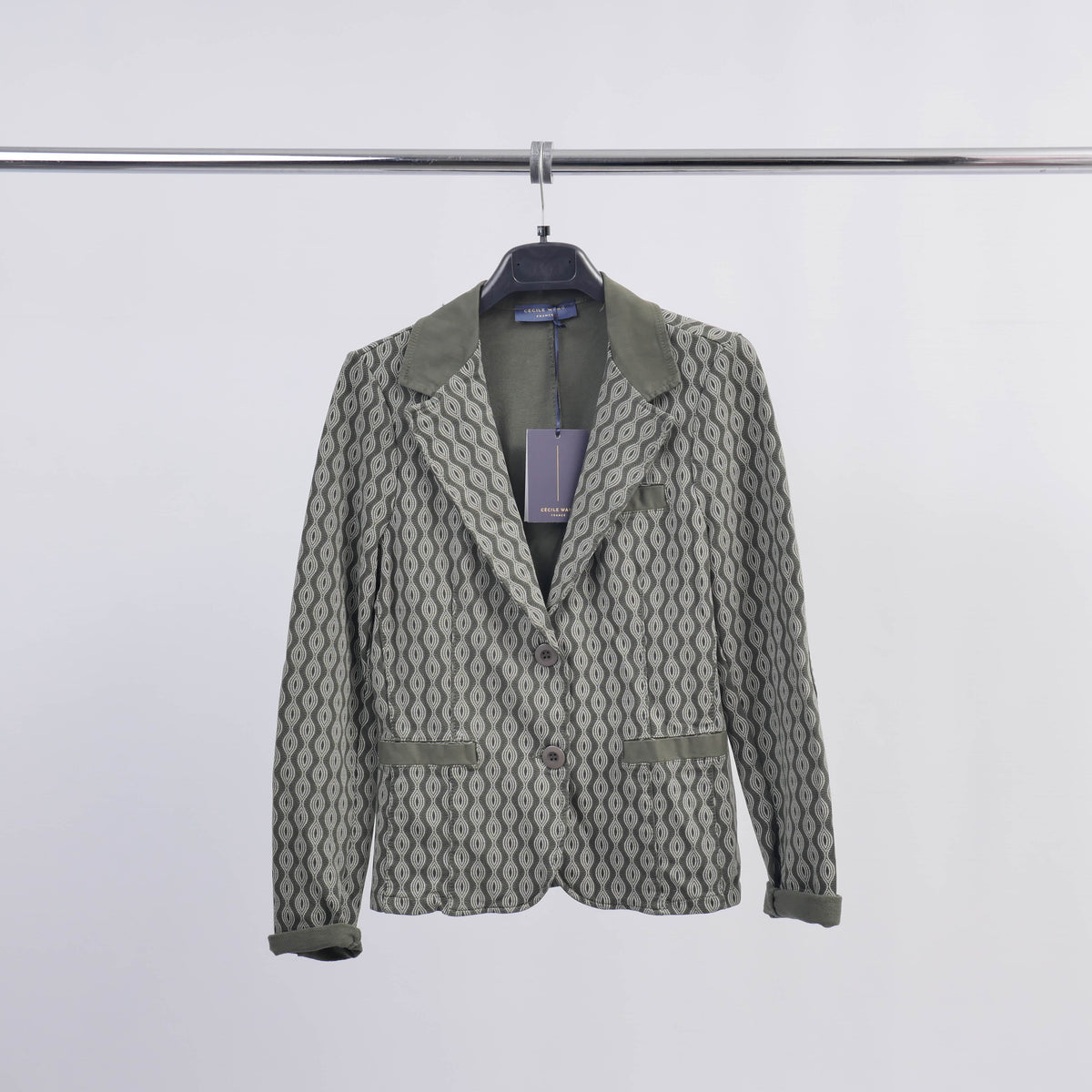 Patterned stretch blazer cva514721 2