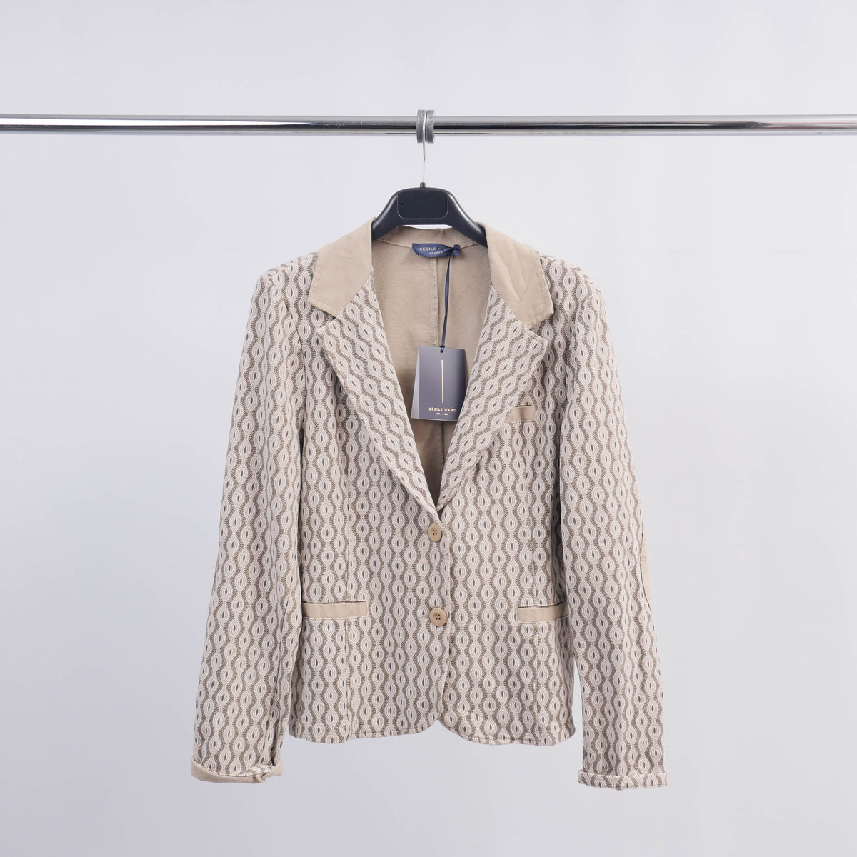 Patterned stretch blazer cva514721 2