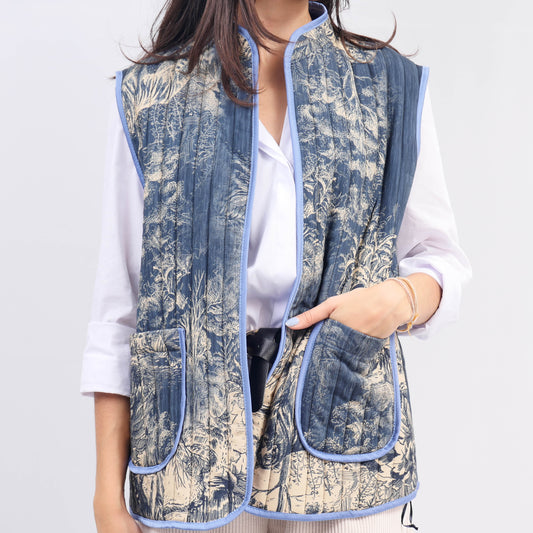 Gilet Matelassé A Motif KD7293