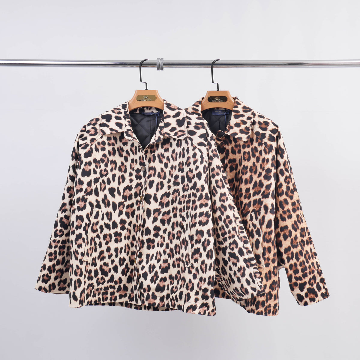 Short leopard print coat db13458 2