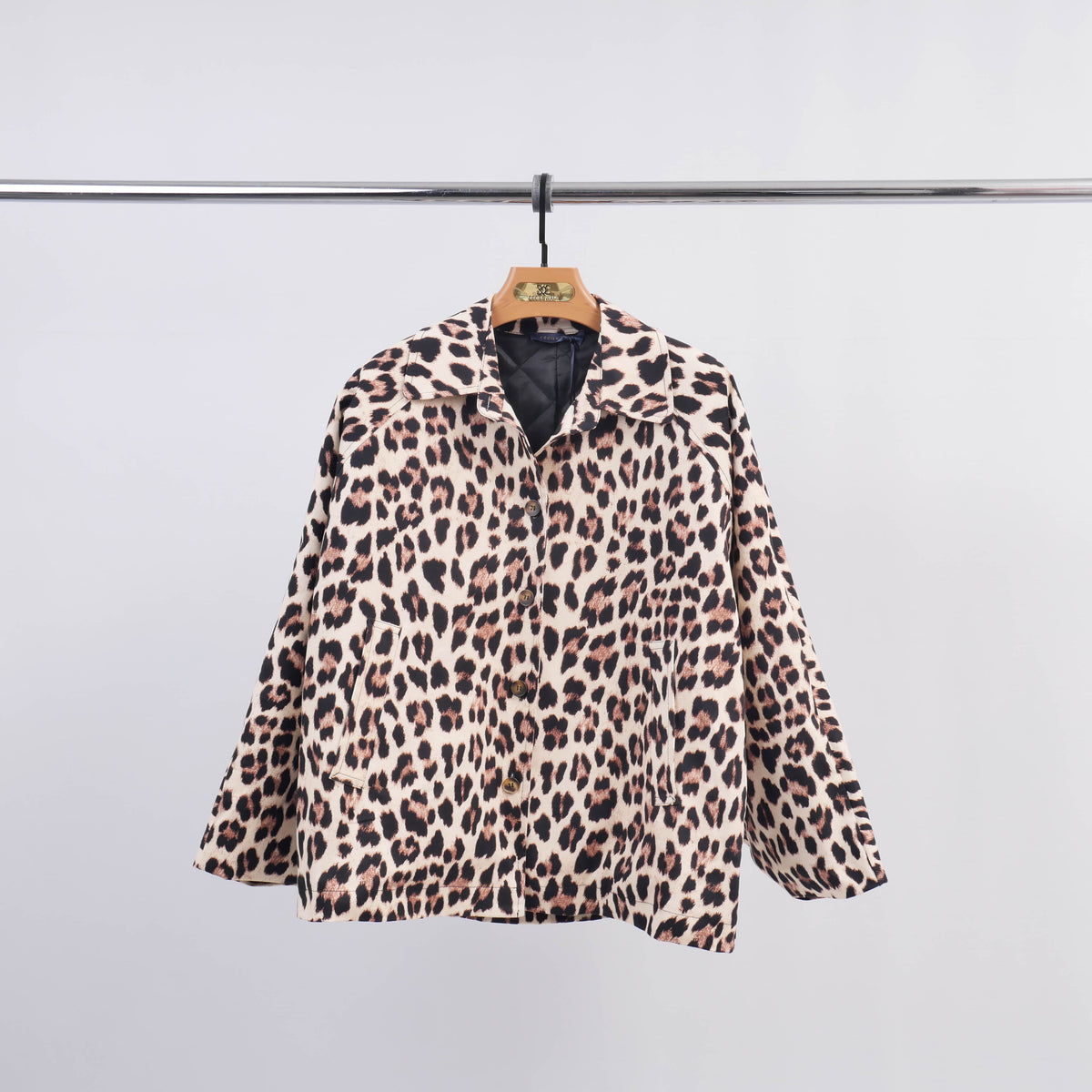 Short leopard print coat db13458 2