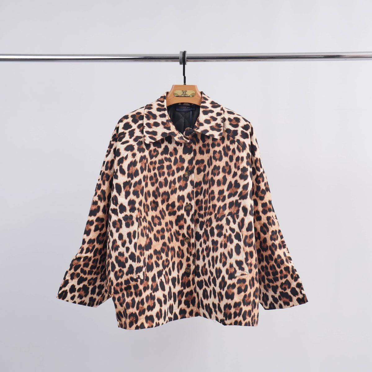 Short leopard print coat db13458 2