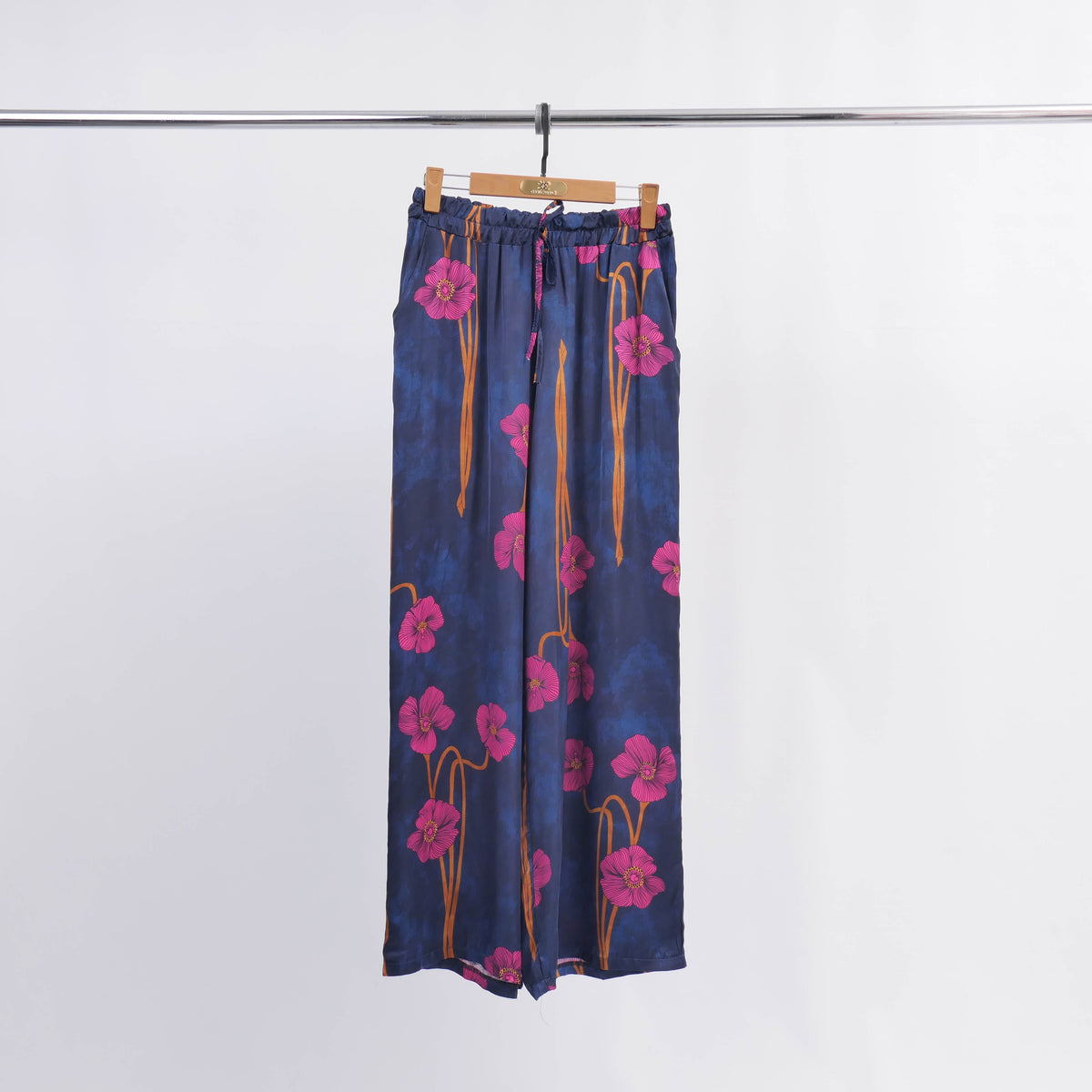 Satin floral trousers kd6637vs 12