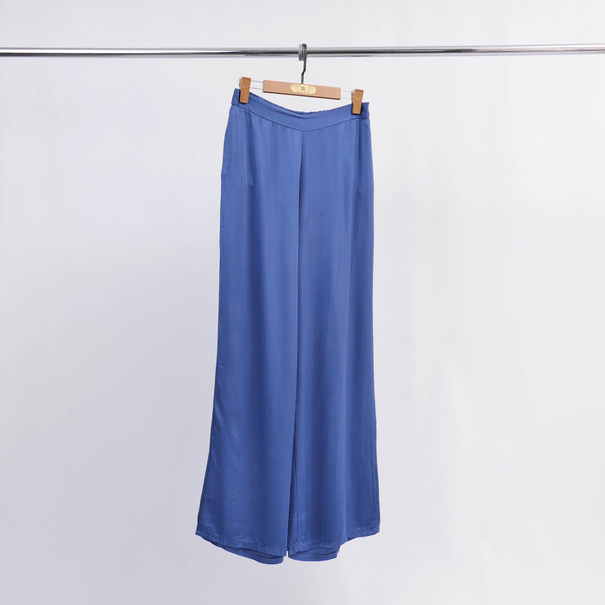 Wide leg satin viscose trousers kd7562vs